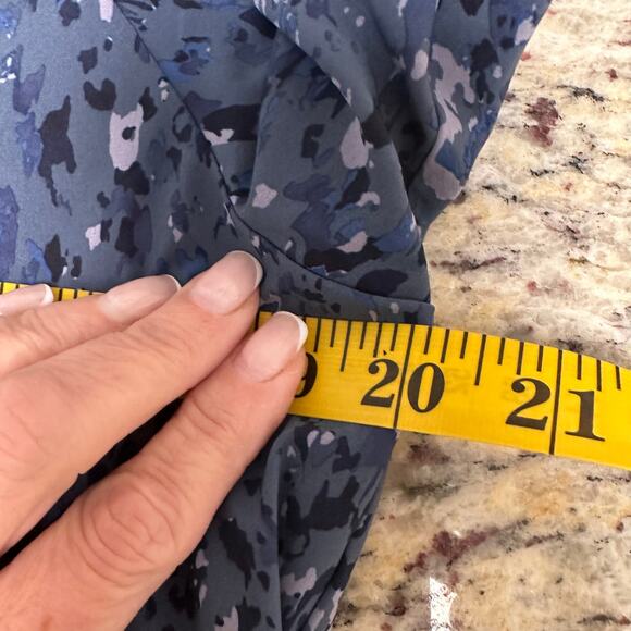 Athleta Brooklyn Bomber Jacket Jogger Captivate Chrome Blue Set Size 0/2 Tall - Picture 11 of 12